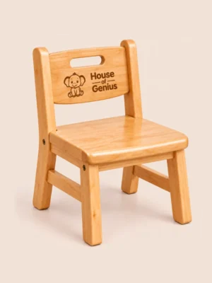 House of Genius Kids Wooden Chair – Rubber Wood