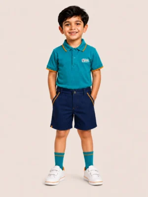 House of Genius Kids Summer School Uniform Set